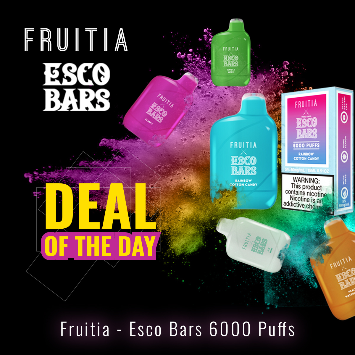 Fruitia – Esco Bars 6000 Puffs | 15mL