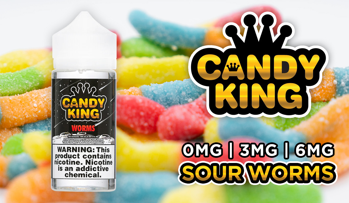 CANDY KING👑 Sour Worms 100mL💦 Flawless Vape And Apparel