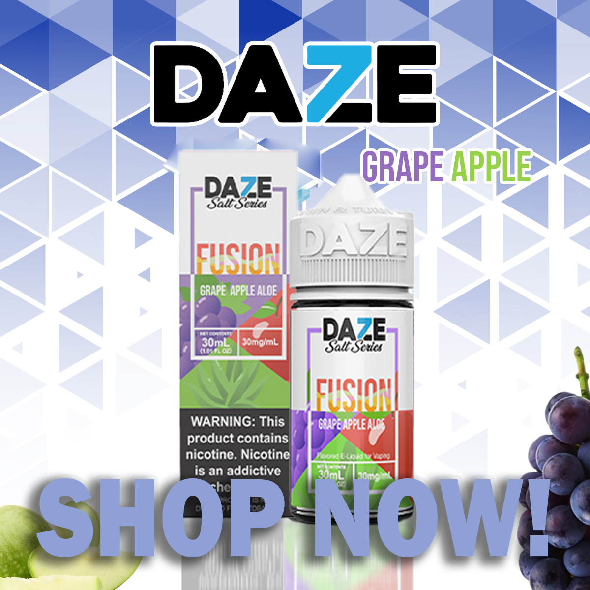 Grape Apple Aloe by 7Daze Fusion Salt 30mL