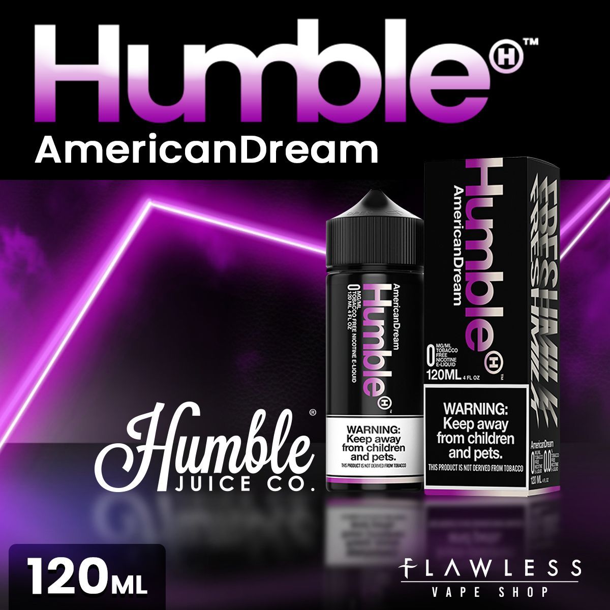 American Dream Tobacco-Free Nicotine By Humble 120ml