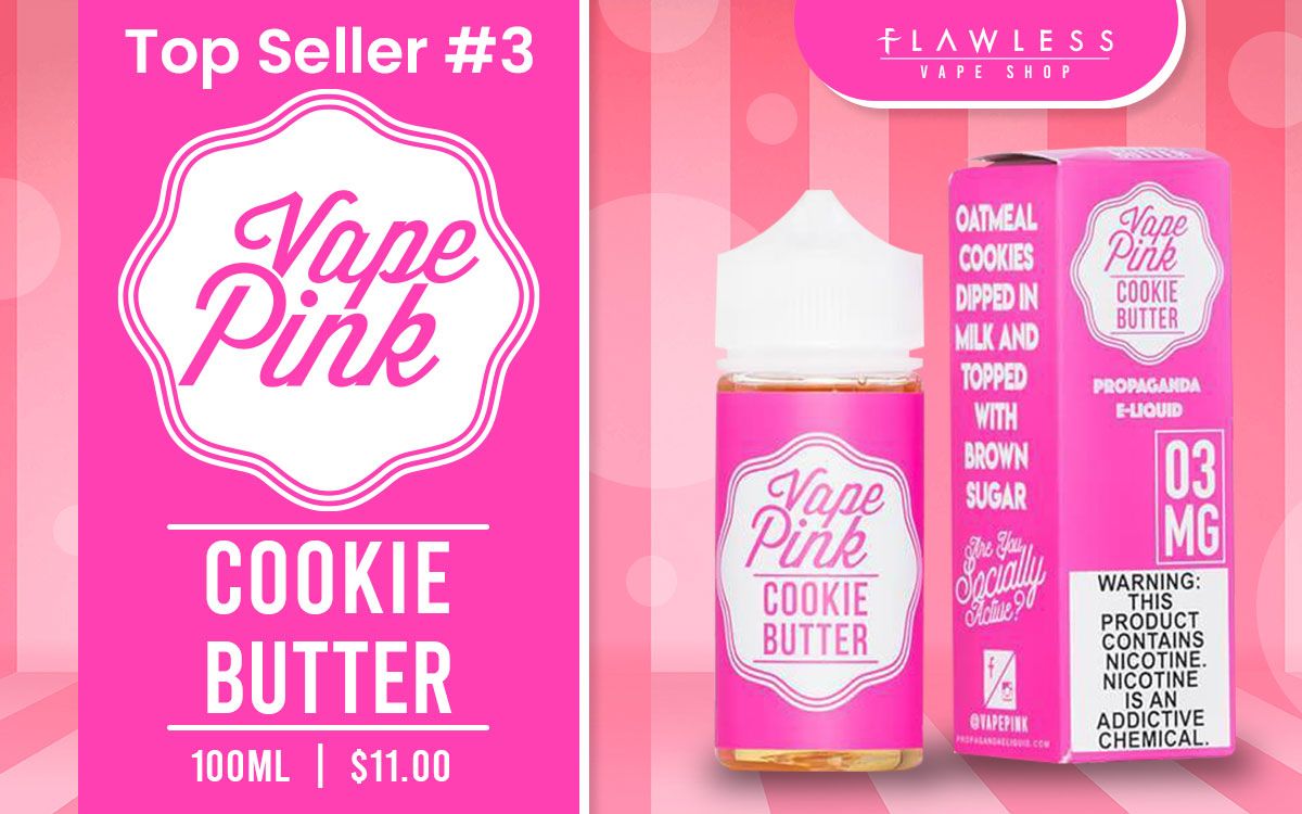 Cookie Butter by Vape Pink E-Liquid 100ml