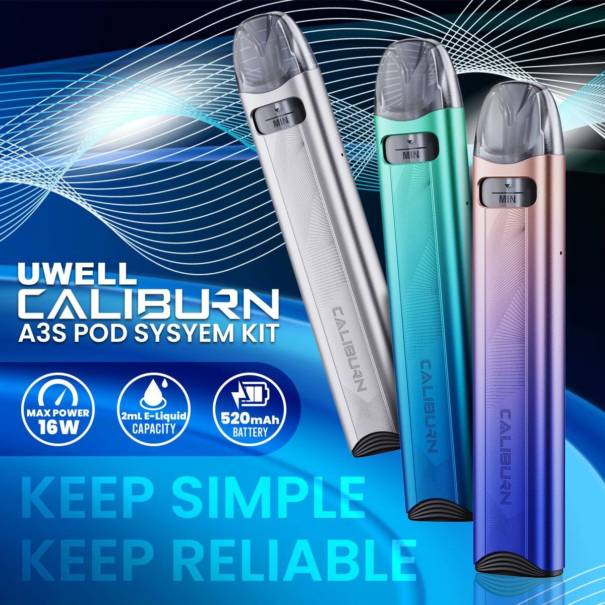 Uwell Caliburn A3S Kit