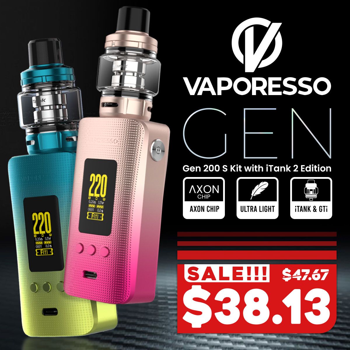 Vaporesso Gen 200 S Kit w/ iTank 2 Edition
